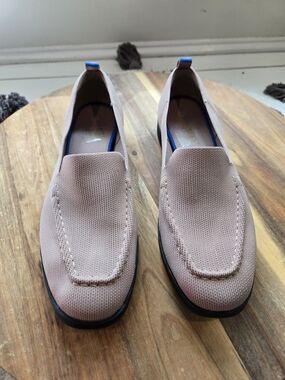 Womens Knit Slip-On Loafers